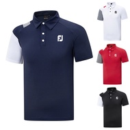 New FJ golf suit summer T-shirt Short sleeve breathable fast drying sports polo shirt Elastic golf s