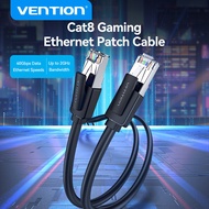 Vention Cat8 SFTP Gaming Ethernet Patch Cable 40Gbps 2000MHz Super Speed RJ45 Cat8 Network Cable Gol