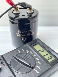 (แพ็ค1ชิ้น)Sizeพิเศษ C 2200UF 450V ขนาด64x80mm Hitachiของใหม่ บวกลบ20%ค่าได้ตามเกณฑ์QCก่อนส่งทุกชิ้น