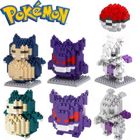 Pokemon Small Building Pokemon Nanoblock Cartoon Pikachu Education Game Graphics Pokemon Toys For Ki