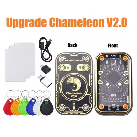 Nov.Chameleon Ultra V2.0 RFID Ultimate Emulator NFC Duplicator+3xCUID 6xUID Keychain 125Khz 13.56Mhz