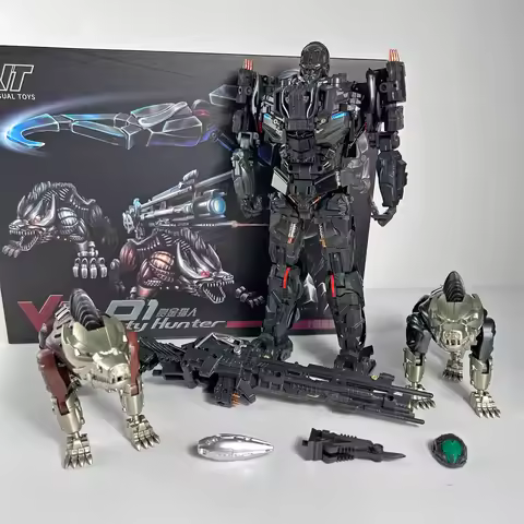 In Stock Transformation Toys VT01 VT-01 Lockdown Black Alloy Version With Double Dogs Movie Version 