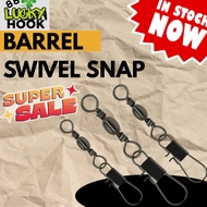 Fishing Swivel Barrel Swivel with Enhanced snap kekili pancing lure Connector snap swivel