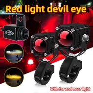 ✼1คู่ ไฟสปอร์ตไลท์ led 2สี ขาว+เหลือง สปอร์ตไลท์ With Domino SWITCH มอเตอร์ไซค์ ไฟหน้า led มอเตอร์ไซ