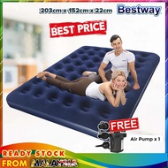 BESTWAY 67003 ( 203 x 152 x 22cm ) Inflatable Air Bed Mattress Tilam Angin- Queen