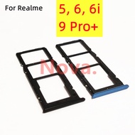 For Realme 6i 5 6 SIM Card Tray Mobile Phone Part