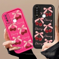 Cherry Pink Bow Phone Case For VIVO Y17 Y11 Y15 Y12 Y12i Y3S 1901 1902 1904 Y17S Y16 Y15S Y15A Y01 Y