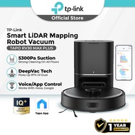 TP-Link Tapo RV30 Max Plus 5300Pa Robot Vacuum with LiDAR Mapping, Self Empty Dock 3L, Vacuum & Mop 