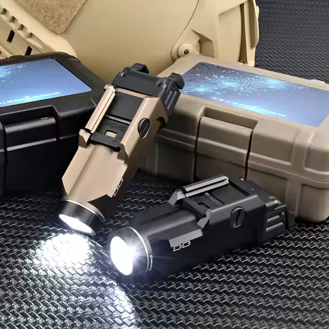 WADSN Tactical TLR-9 Weapon Gun Flashlight Metal 1000 Lumens TLR9 LED Strobe Light 20mm Glock 17 Air