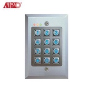 APO - [香港品牌] DK-9330A 金屬字粒外殼 防水 IP-65 LED 背光 雙繼電器電子密碼鎖 連警報輸出 (可存110組密碼, 一共110萬個組合) 表面式安裝密碼鍵盤