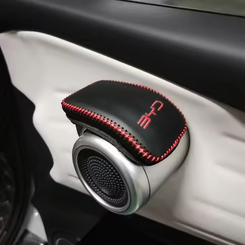 For BYD Atto 3 Car Interior Door Handle Protective Cover for BYD Atto 3 YUAN Plus Leather Protective