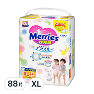 Merries 妙而舒 妙兒褲/尿布  XL  88片