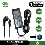 Techtopia Laptop Charger Adapter hp 4 Pin Type 18V/19V/19.5V (4.5*3.0mm / 4.8*1.7mm / 7.4*5.0mm / Ty
