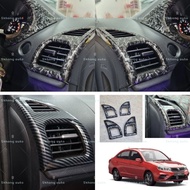 proton saga vvt 2016-2025 mc1 / mc2  forged carbon fiber air outlet cover accessories saga new facel