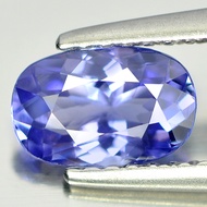 Parichat Jewelry พลอยแท้ทำการเผาแทนซาไนต์สีน้ำเงิน ประเทศแทนซาเนีย หนัก0.92กะรัต. ทรงไข่เจียรไนสวย7.