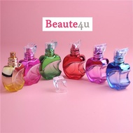 READY STOCK 15ml Colorful Apple Shaped Empty Glass Perfume Bottle Portable Parfume Refillable Scent 
