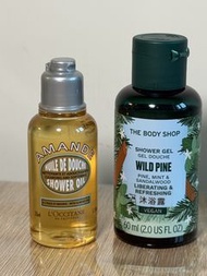 Loccitane + body shop 沐浴露 35+60 ml