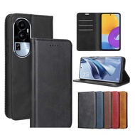 Reno 10 pro plus Magnetic Flip Cover With Card Slots For OPPO Reno10 /Reno 8T/A98 A17 A17K A77 5G