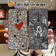 Oppo A5 2020 / A9 2020 Case - Oppo Case With Black And White Pattern, Mr.Doodle