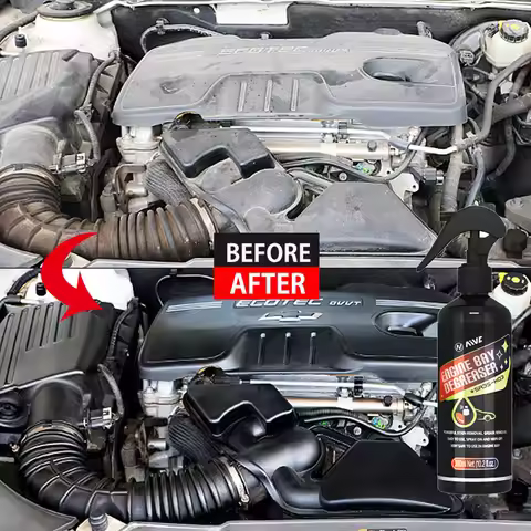 Car Engine Bay Cleaner Degreaser, Powerful Oil Grease Stain Remover For Automotive Engine Surface