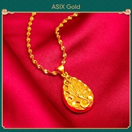 ASIX GOLD สร้อยคอทองคำแท้ สร้อยคอจี้ จี้ทองคำแท้ ทองคำ 24K รับประกันคุณภาพไม่ดำหรือลอก สร้อยคอจี้นกยูงมงคล สุขภาพแข็งแรง