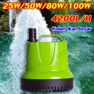 360 ° Pengisap Besar☞ Pompa Air 25-100W Celup Aquarium Pompa Air