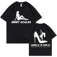 Summer new Merch Rapper Iggy Azalea T-shirt Men Women Fashion Clothing Hip Hop High Quality Short Sl