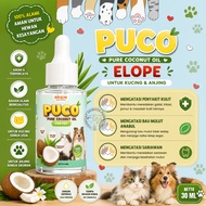 PUCO VIRGIN COCONUT OIL VCO OIL FOR CATS AND DOGS, FUNGAL MEDICINE, SCABIES, Elope