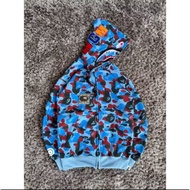 BAPE BLUE MULTICLOR ZIPPER HOODIE