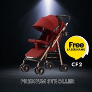 【Laser Name】Child & Folks Premium Easy Fold One Hand Fold 2 Way New Born Travel Light Weight Cabin S