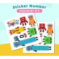 Waterproof stickers number 0 to 10 for math cube math savings cube math games