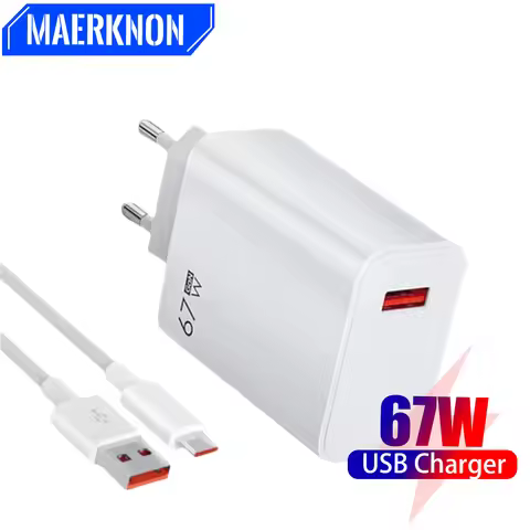 USB Total 67W GaN Charger Fast Charging Mobile Phone Adapter For iPhone15 Samsung Xiaomi Redmi USB Q