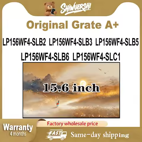 Original New A+ 15.6 inch Slim Laptop Lcd Screen Panel LP156WF4 SLB2 LP156WF4 SLB3 LP156WF4 SLB5 LP1