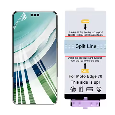 2Pcs HD Soft TPU Screen Protector For Motorola G57 G67 Power Moto Edge 70 Self-Healing Front Hydroge