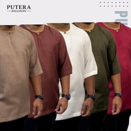 Putera Exclusive - Kurta Johor 3 Quarters Lelaki Muslim Tradisional Baju Raya Casual | Pack of 5