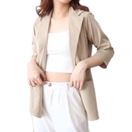 Korean Longsleeve Blazer - Women's Formal Casual Blazer - Office Work Blazer - 7/8. Sleeve Blazer