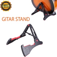 Stand Gitar Lipat Foldable Guitar Tempat Berdiri Standing Portable Dudukan Bass Gitar Akustik Listri