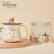 Mug Ceramic Cartoon Winnie the Pooh/Disney Ceramic Mug/Quality Products/Desk Must-Have/Girlfriend/Cute