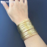 KISSFENY Wide Cuff Bracelet Open Bracelet Open Bangle Heavy Metal Bracelet Wide Cuff Bangle