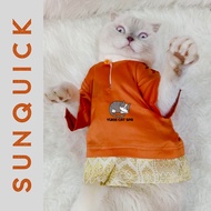 Baju Raya Kucing Sunquick Oren