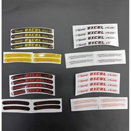 Sticker Rim Motor Takasago Excel Rim / Taksago Excel Asia (Set With Warinig) Sticker Printing
