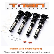HONDA CITY GM2/GM3 08-03 / GE GK GM6 GN2- TITAN ADJUSTABLE SUSPENSION