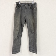 Levi's 501 牛仔褲，連結門襟，灰色，古著。