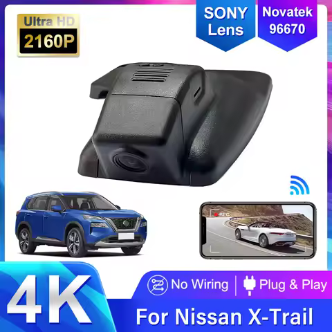 4K Plug and Play HD 2160P Wifi Car DVR Camera Dash Cam for Nissan X-Trail XTrail Rogue T32 2015~2020