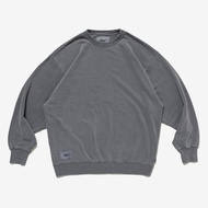 WTAPS AII 03/SWEATER/CTPL.SIGN Sweatshirt Embroidered Small LOGO Gray