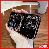 6D deluxe straight edge electroplated phone case suitable for Motorola Moto G8 G9 PLUS POWER G22 G9 PLAY camera kitten makeup mirror holder protective cover