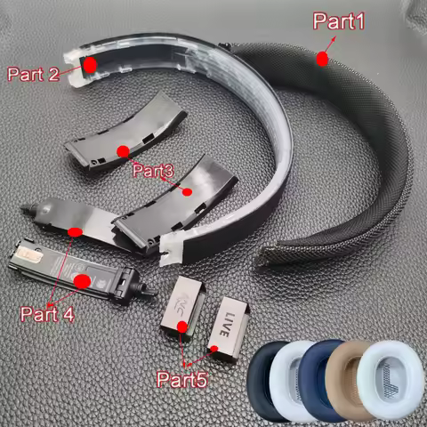 Live 650 BTNC Headband Bracket Part & Earpads & Case for JBL Live 650BTNC Headphone Replacement Head