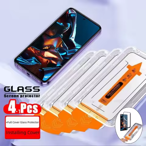 1-4pcs For Poco X5 Pro 5G Glass Xiaomi Poco X5 Pro 5G Tempered Glass Easy Installation Dust Free Scr