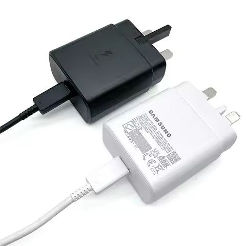 Samsung 45W Super Fast Charger UK Plug Adapter With 5A Type C Cable For Galaxy S25 S22 S24 S23 Plus 