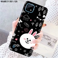 Cassing Untuk Realme C20 / Realme C11 2021 Fashion Case Cartoon Karakter 01 Lucu Imut [Star Case] - Untuk Pria Dan Wanita - Case Realme C20 / Realme C11 2021 - Pelindung Hp - Cassing Hp - Cassing Handphone - Bisa COD ( Bayar Ditempat )